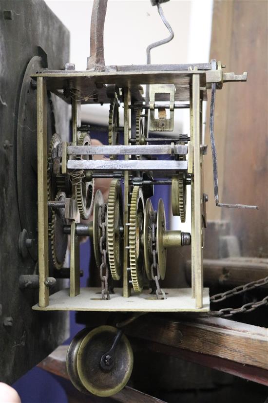 Joseph Thompson of Cirencester - A mid 18th century oak 30 hour longcase clock H.192cm